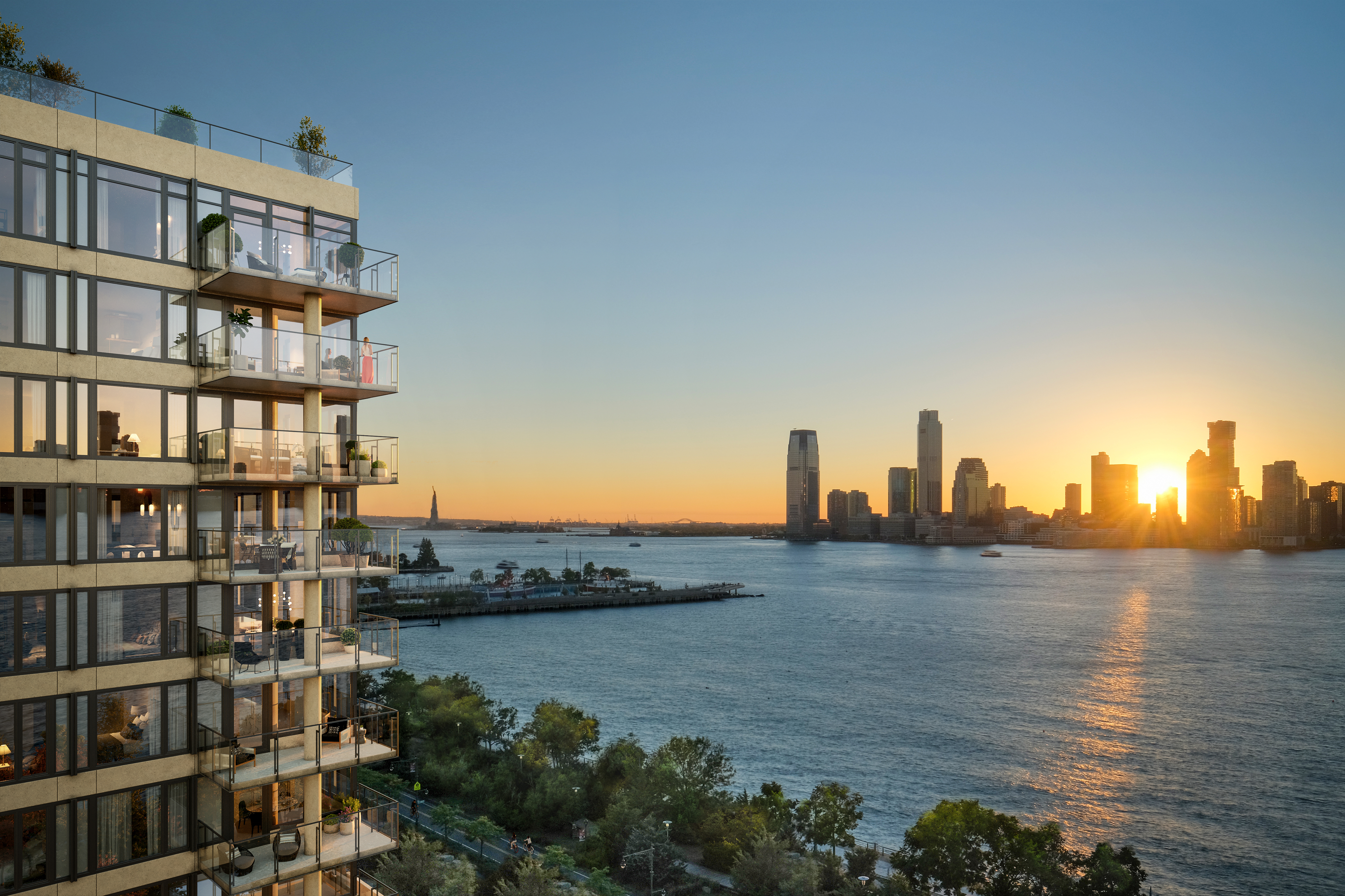 450 hudson river sunset